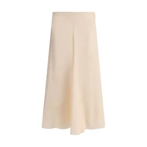 Silk midi Skirt