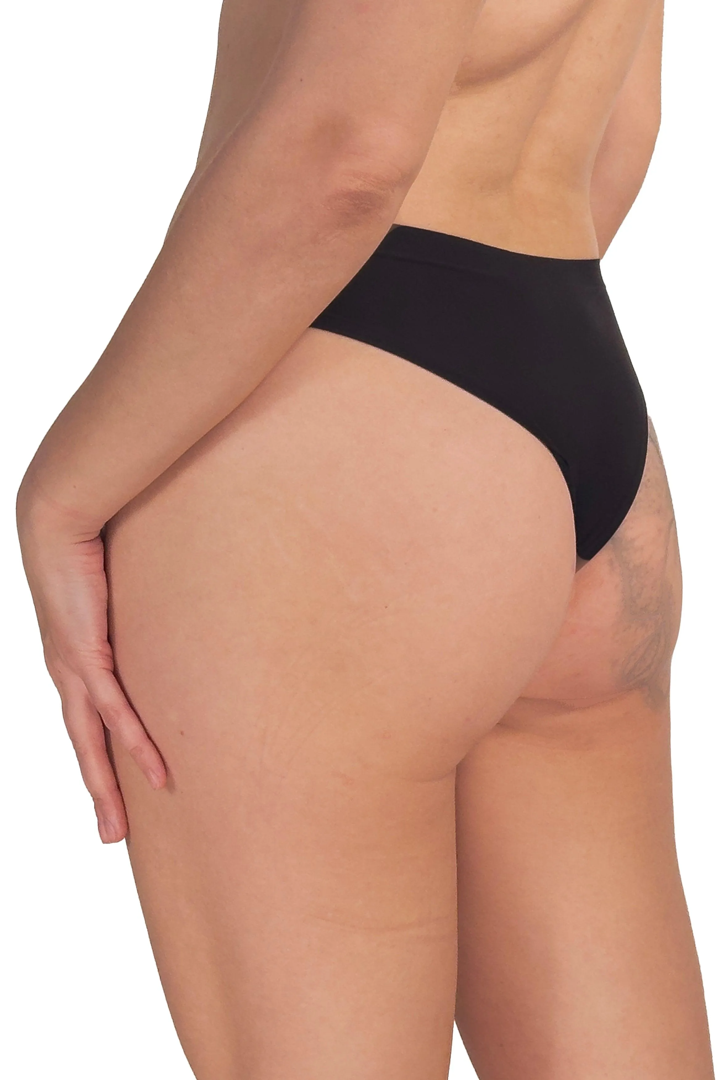 Sleek Black Seamless Panty