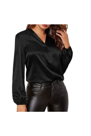 Sleek Satin Blouse