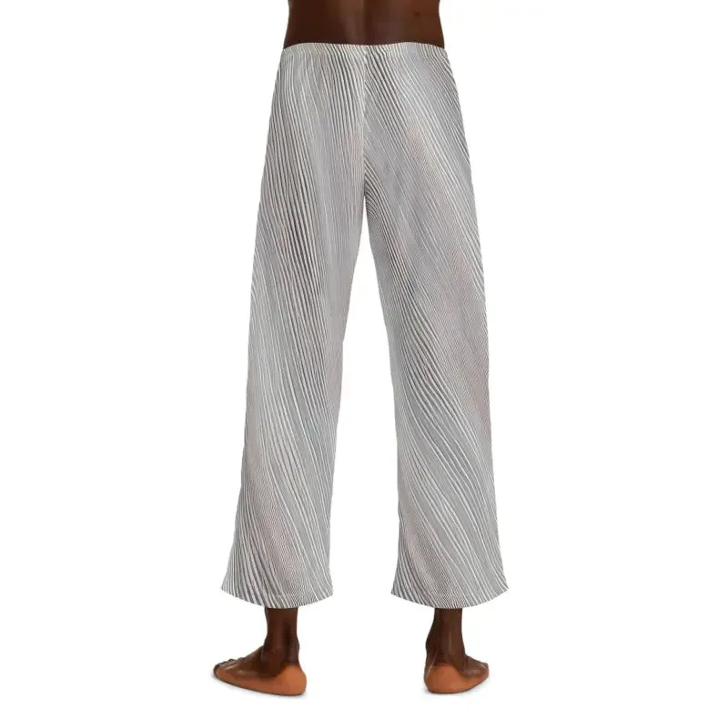 Sleep in Style with White Oblique Stripes Pajama Pants