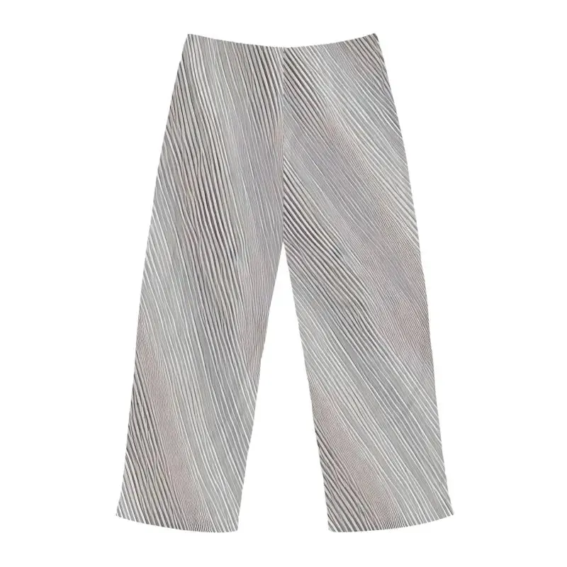 Sleep in Style with White Oblique Stripes Pajama Pants