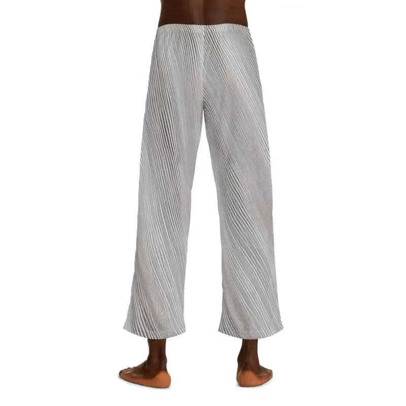 Sleep in Style with White Oblique Stripes Pajama Pants