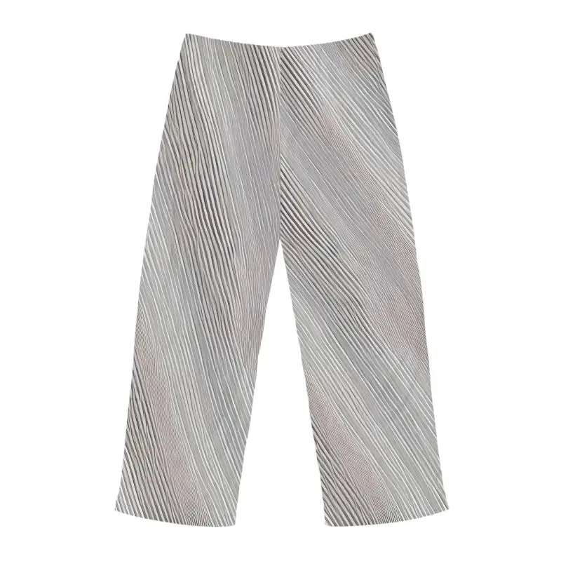 Sleep in Style with White Oblique Stripes Pajama Pants