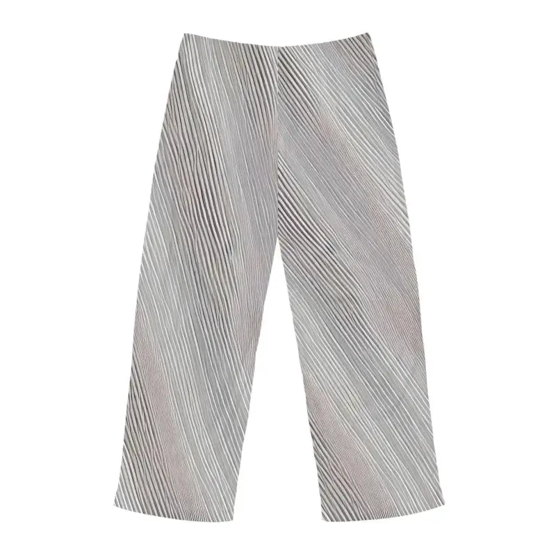 Sleep in Style with White Oblique Stripes Pajama Pants