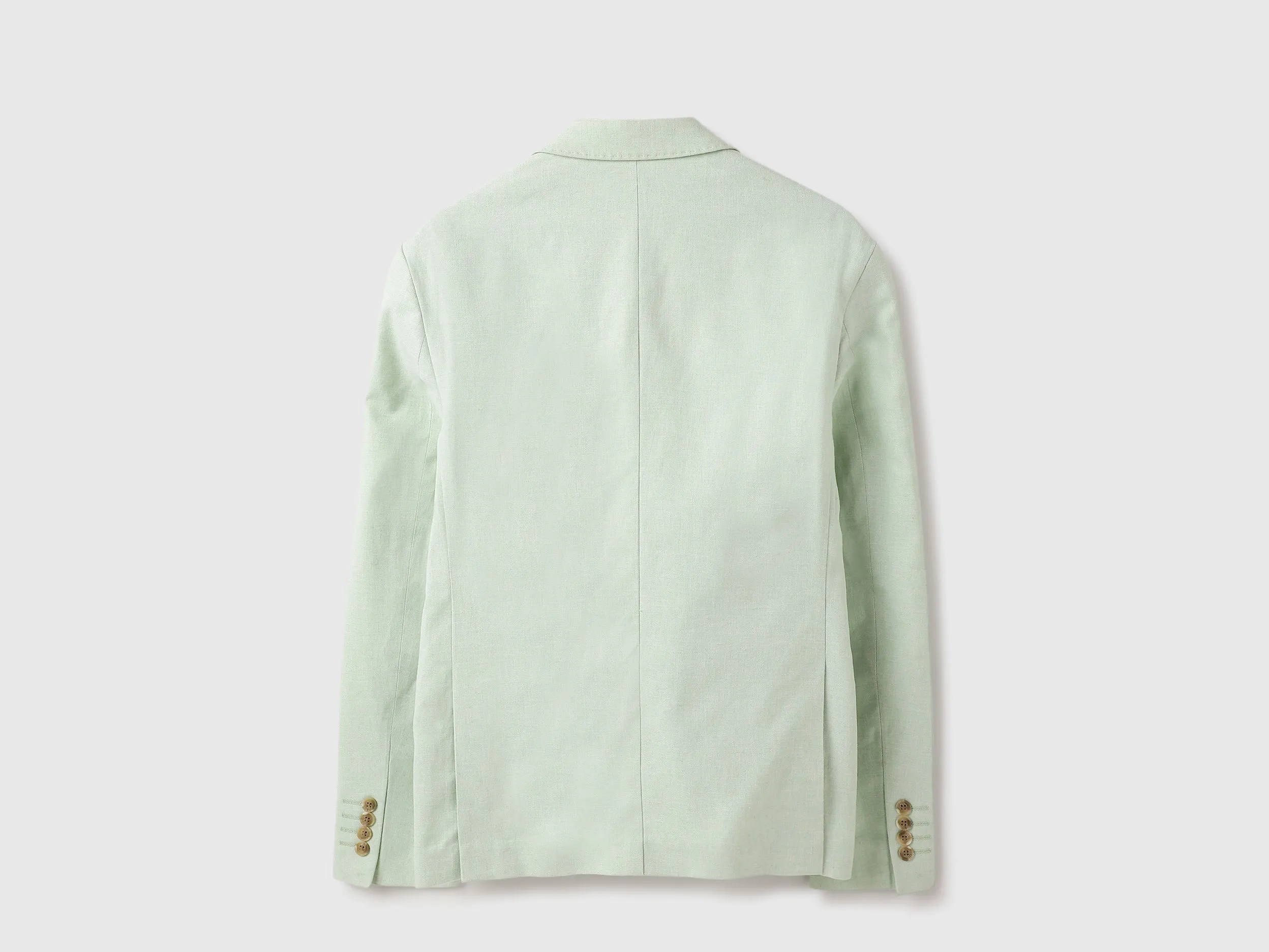 Slim Fit Lapel Collar Textured Summer Blazer