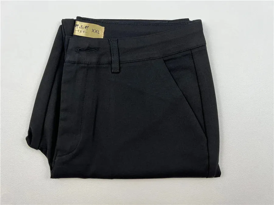 Slim Skinny High Waist Elastic Pencil Pants Ankle-length Trousers Office Formal Pantalon