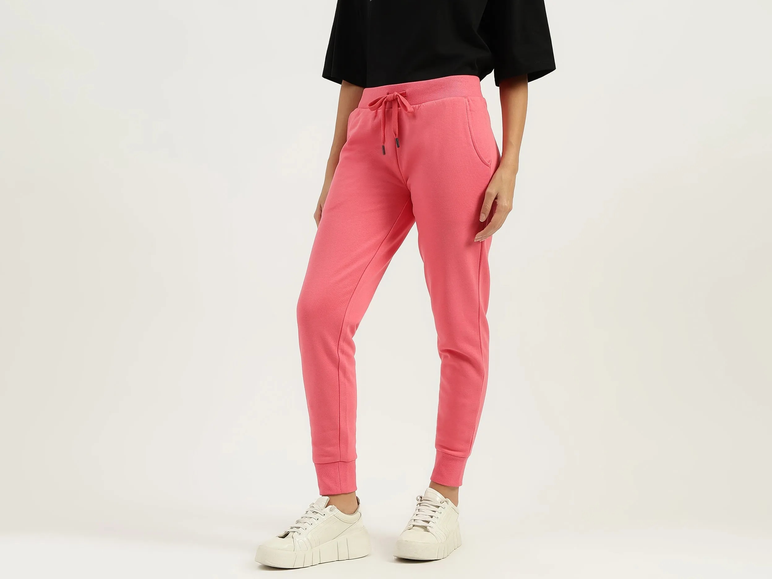 Solid Narrow Fit Track Pants