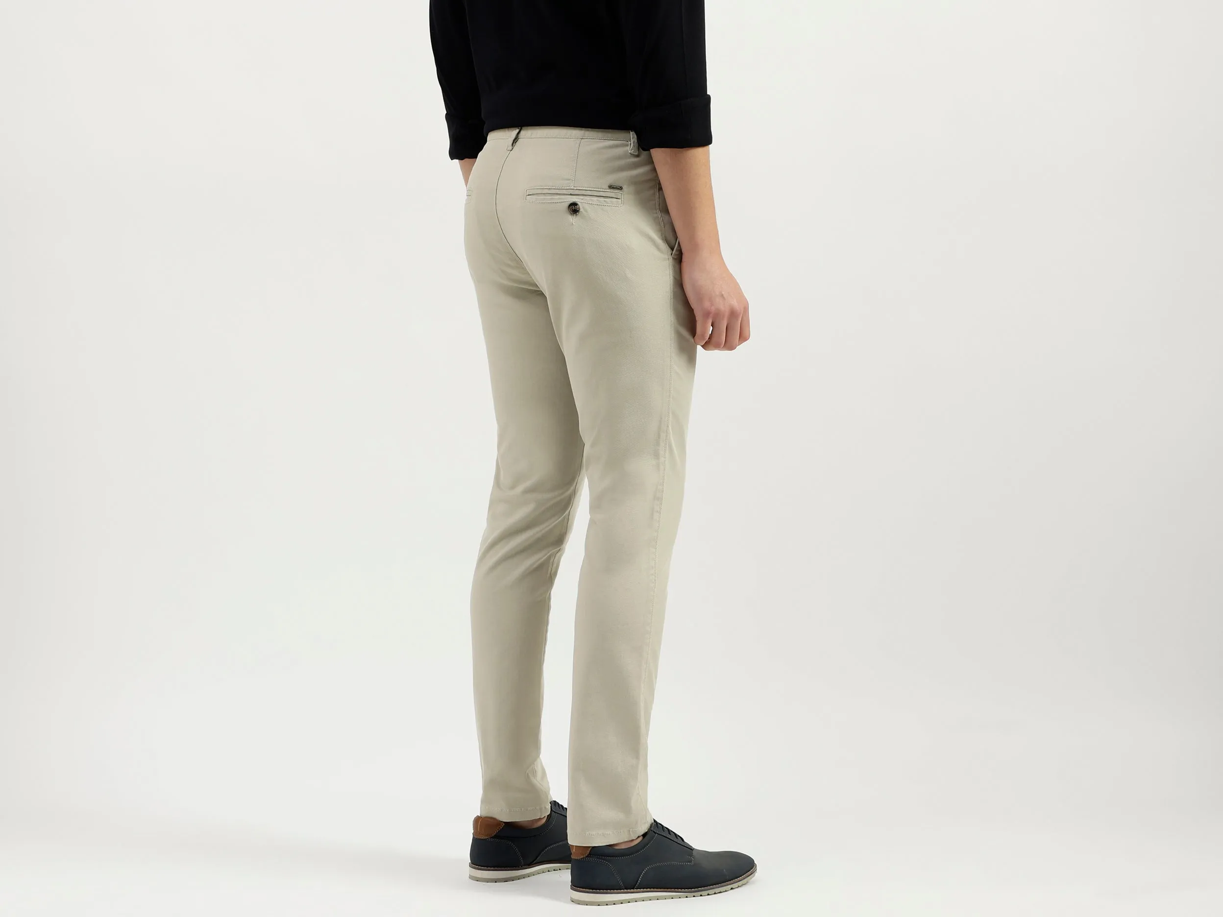 Solid Slim Fit Trousers