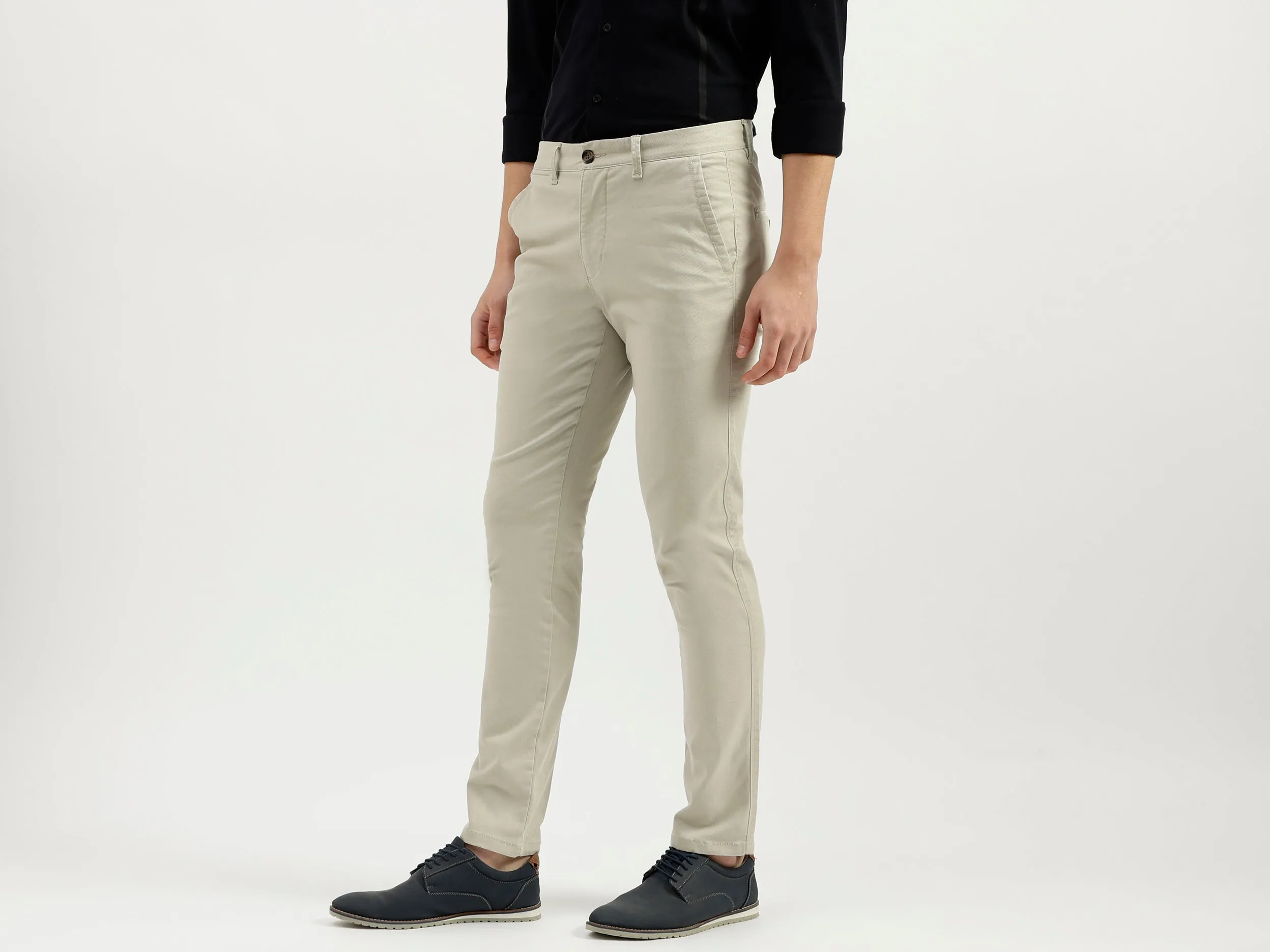 Solid Slim Fit Trousers