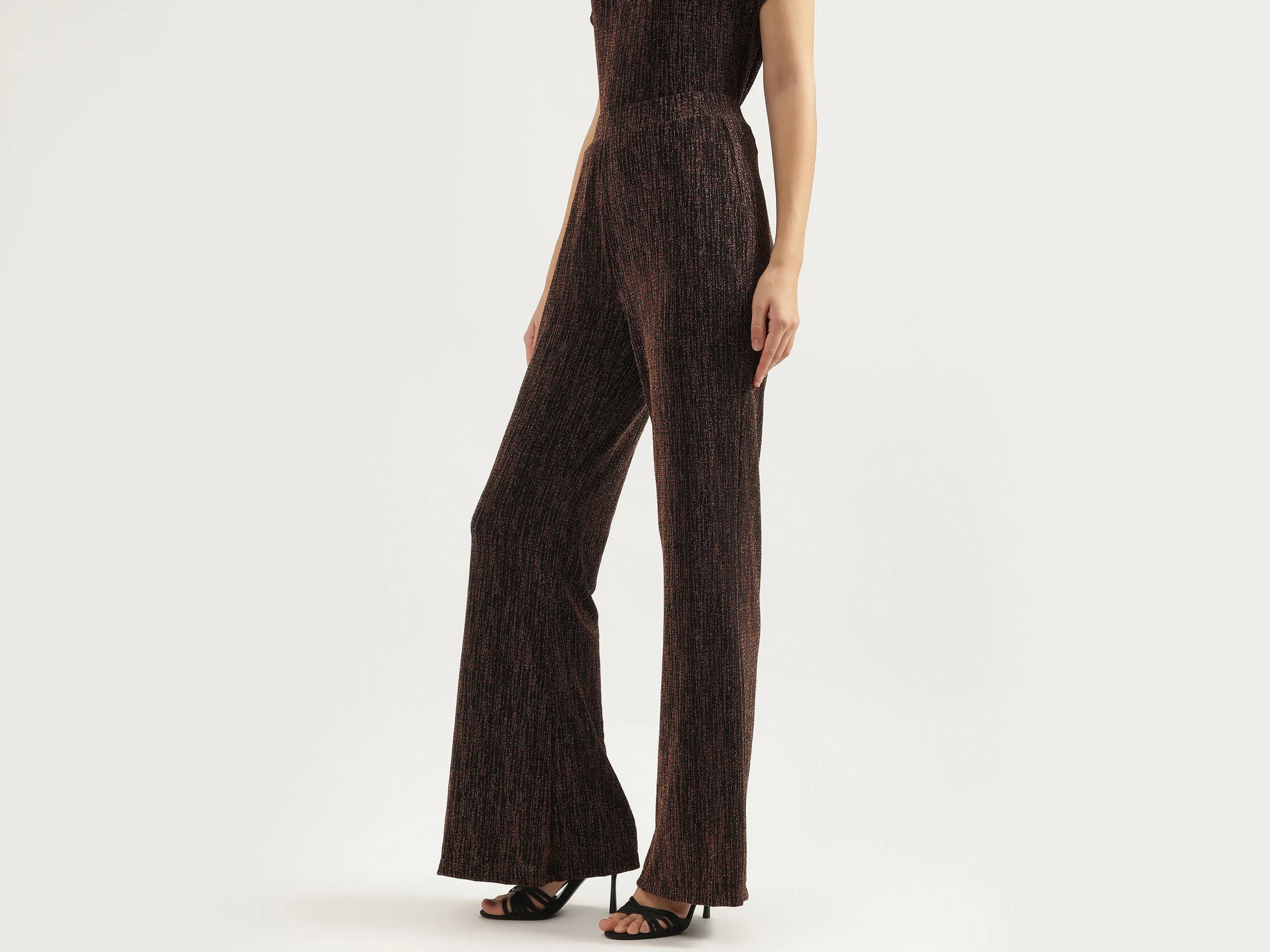 Solid Straight Fit Trousers