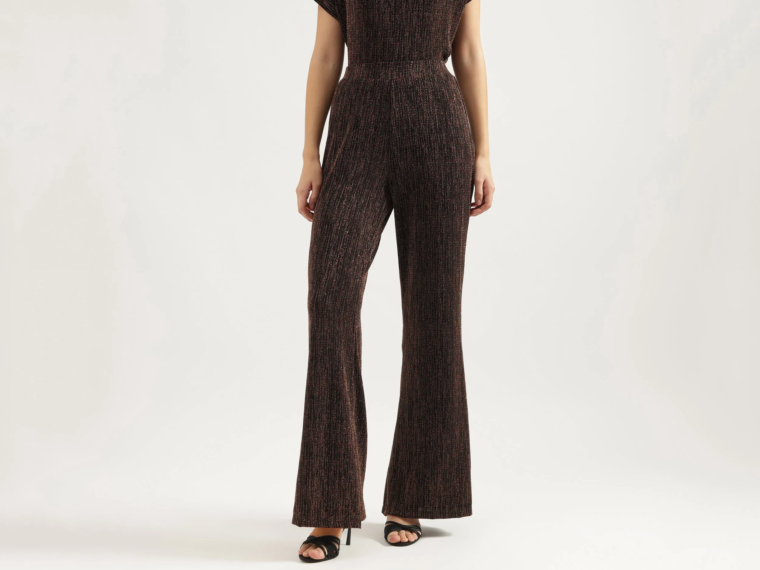 Solid Straight Fit Trousers