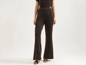 Solid Straight Fit Trousers