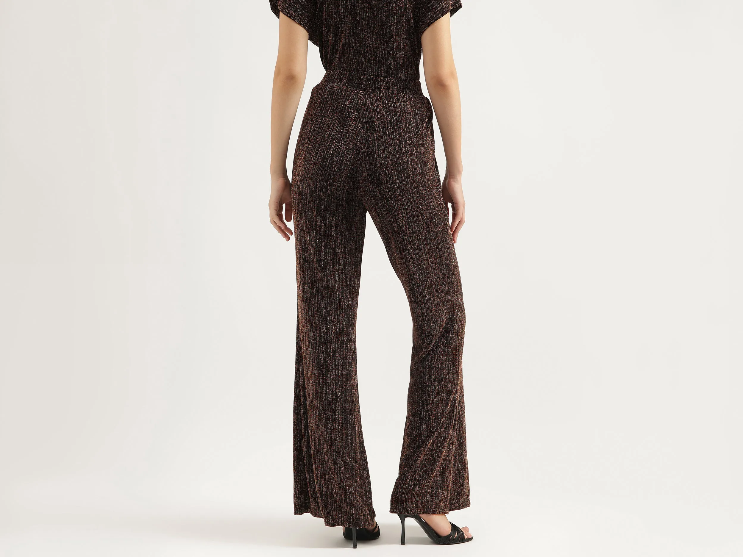 Solid Straight Fit Trousers
