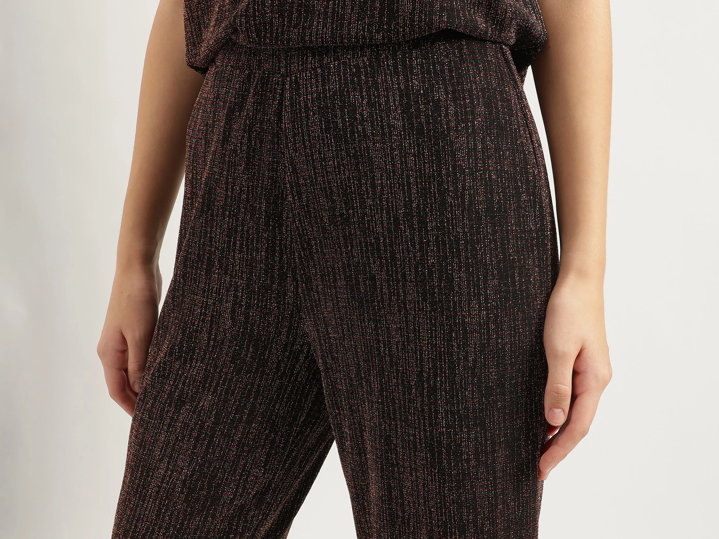 Solid Straight Fit Trousers