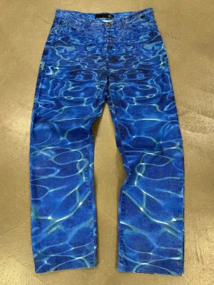 S/S2001 Roberto Cavalli ocean wave pants