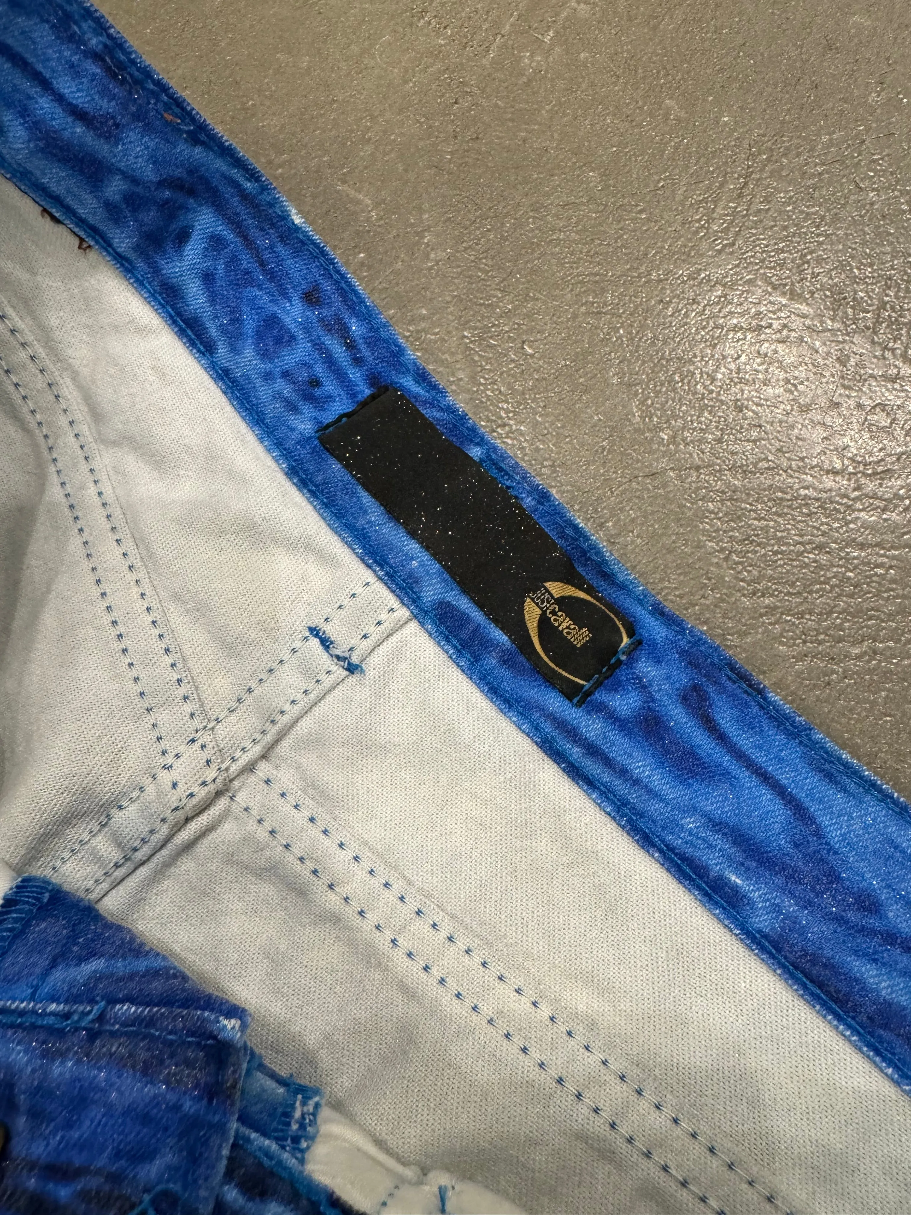 S/S2001 Roberto Cavalli ocean wave pants