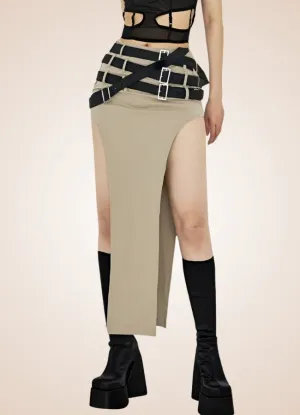 Steampunk Skirt With Belts
