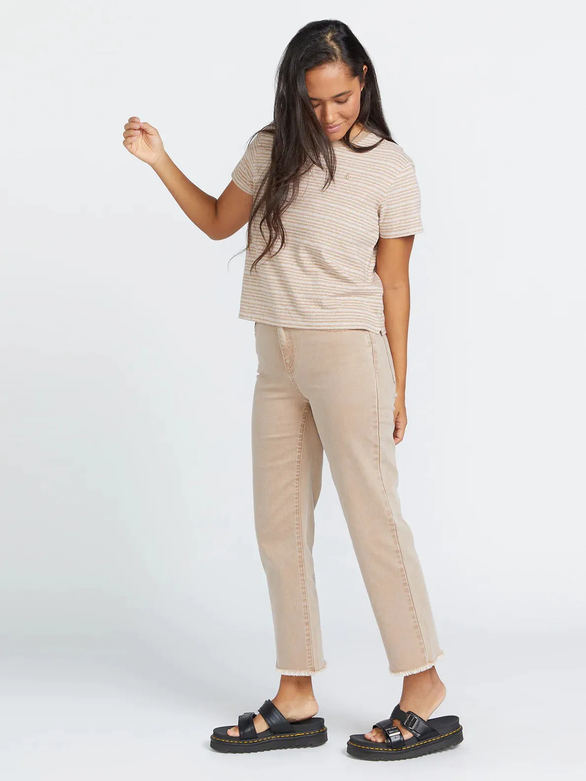 Stone Step Hi Rise Pant - Mocha