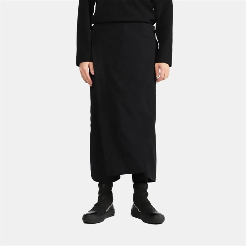 Straight Leg Skirt Pants for Women - Perfect for Nightclub and Gothic Dance Fashion