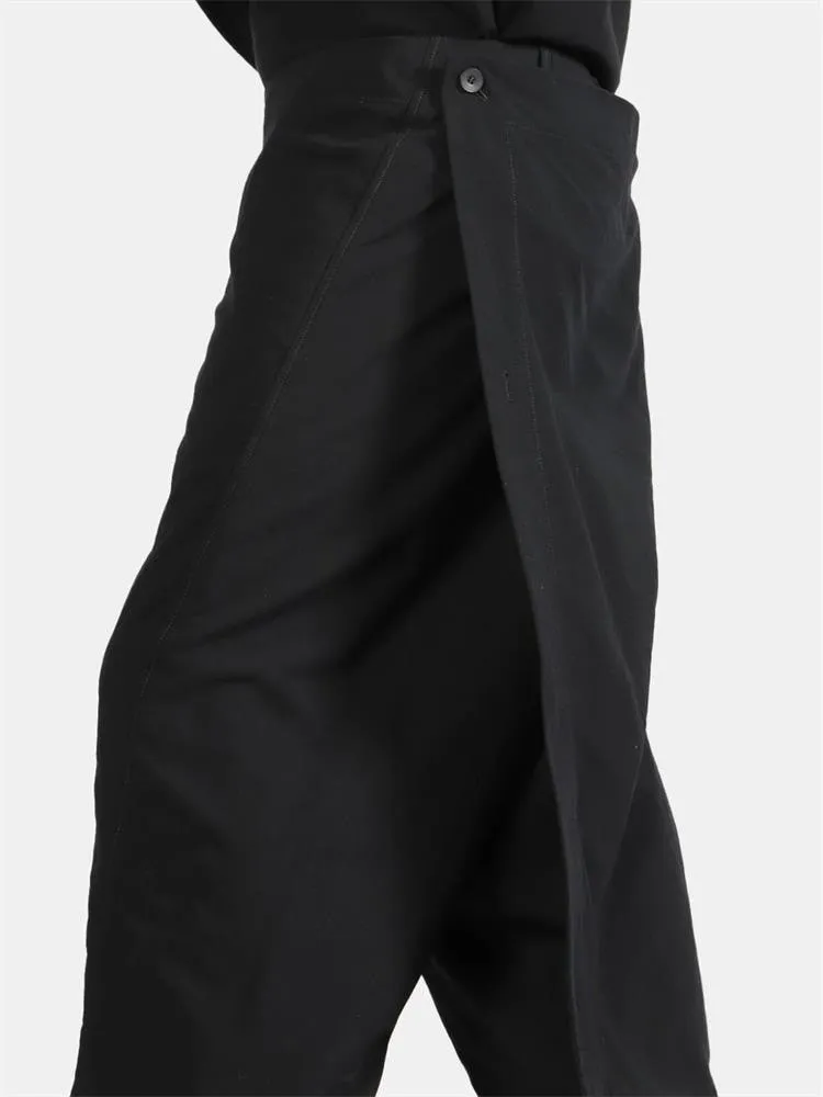 Straight Leg Skirt Pants for Women - Perfect for Nightclub and Gothic Dance Fashion