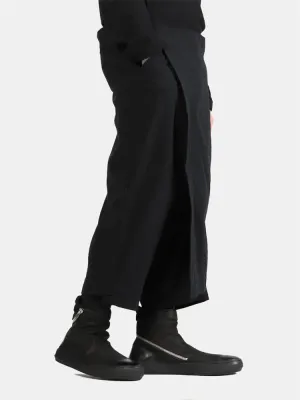 Straight Leg Skirt Pants for Women - Perfect for Nightclub and Gothic Dance Fashion