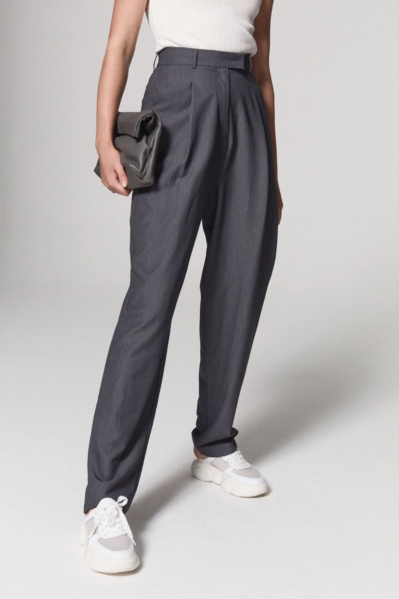 Street Style High Rise Tapered Pants