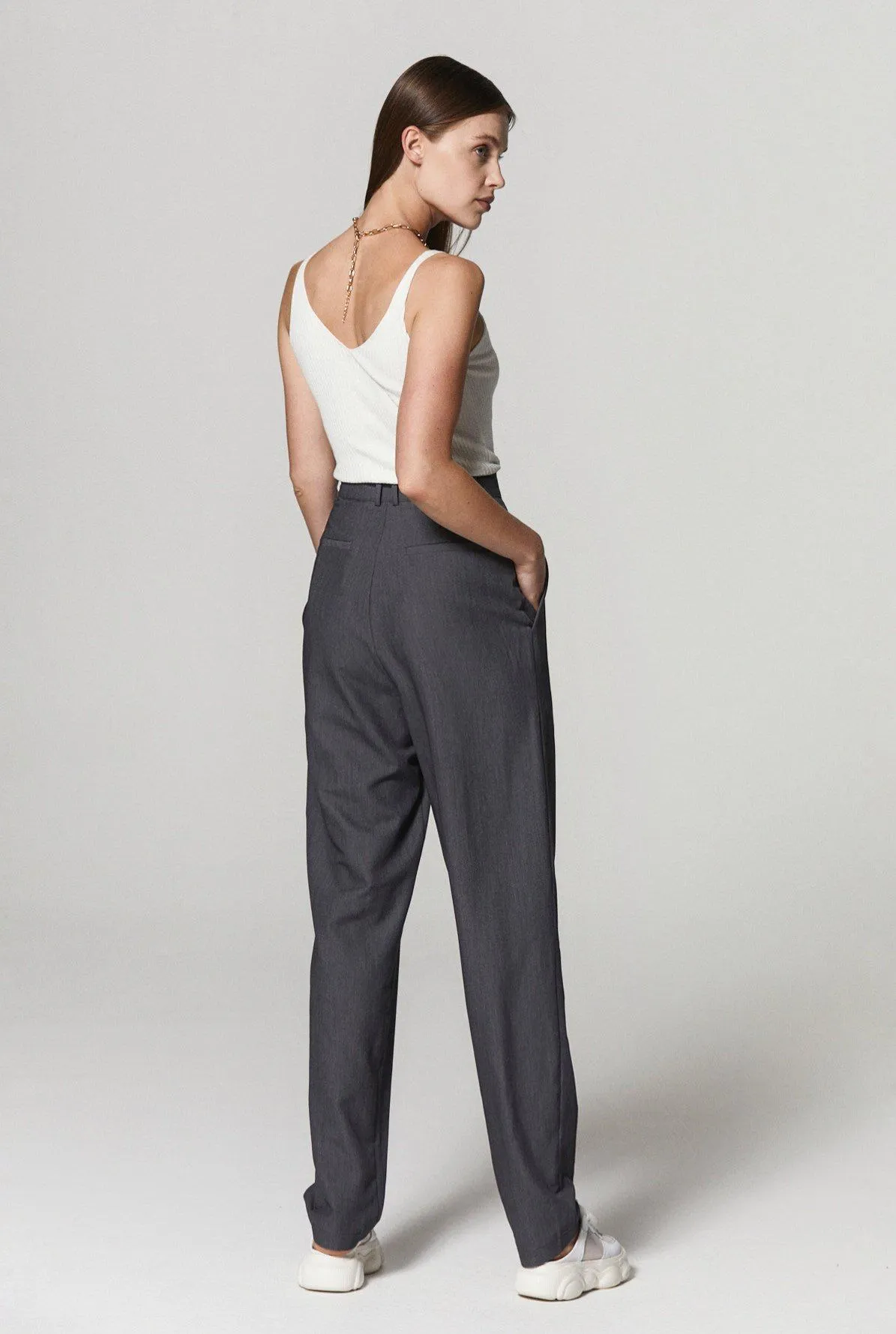 Street Style High Rise Tapered Pants