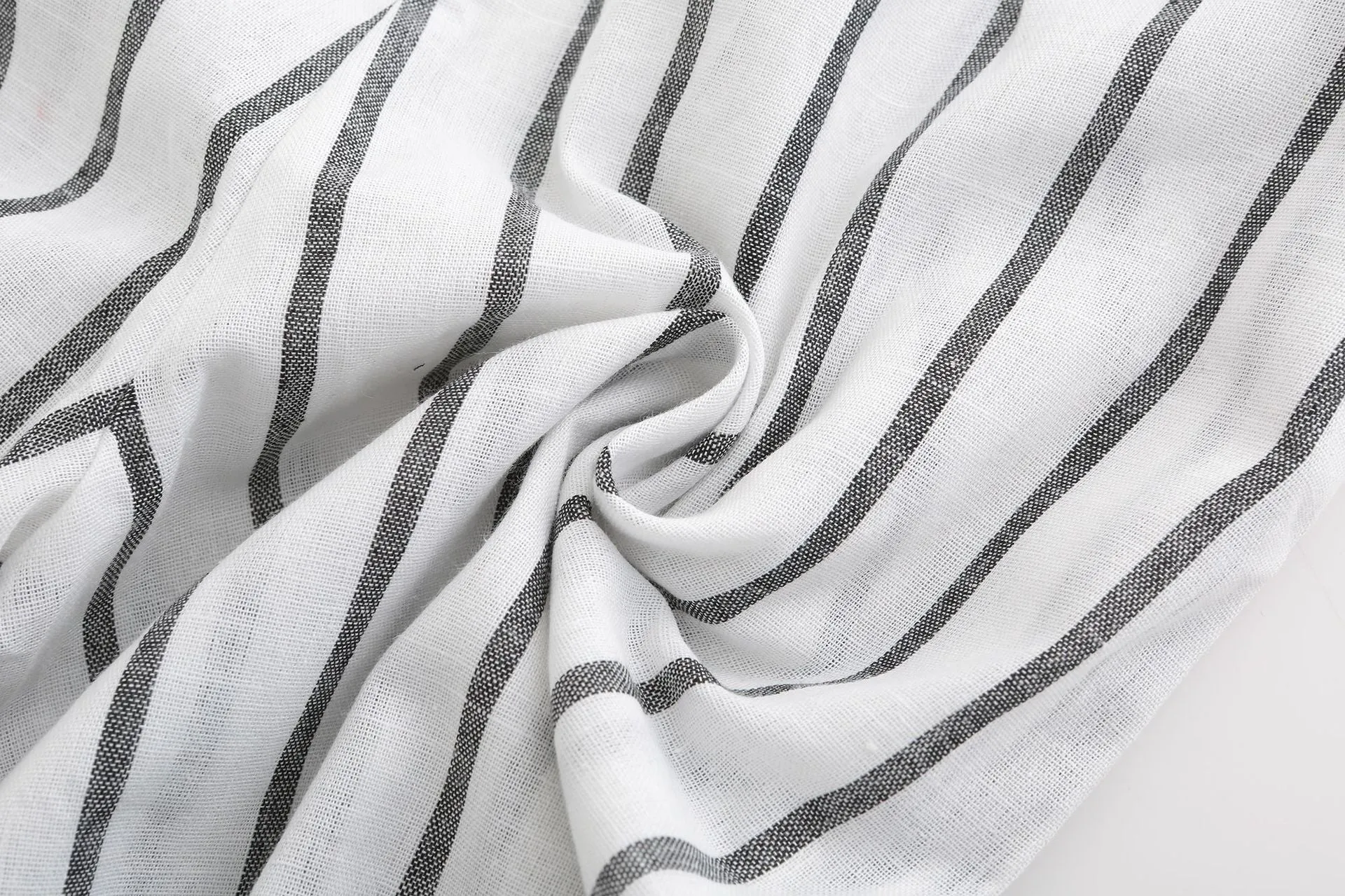 Striped Loose High Waist Wide Leg Pants