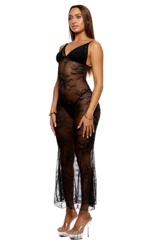 Take It Easy Lounge Lace Nightgown Set