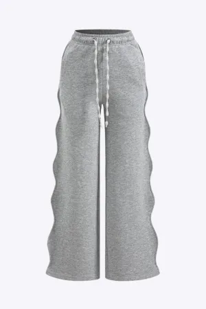 Tatum - Stylish Tie Up Wide Leg Woman's Trousers