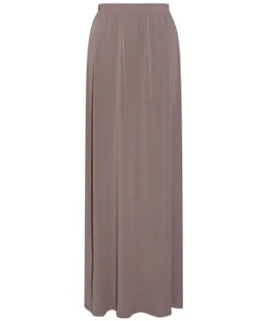 Taupe Jersey Pencil Maxi Skirt