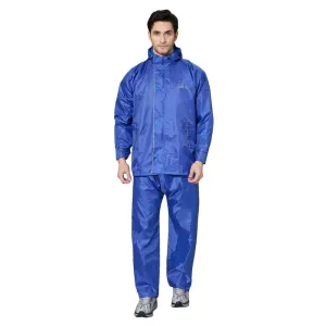 THE CLOWNFISH Rain Coat for Men - Waterproof, Reversible | With Pants | XXXL | Royal Blue