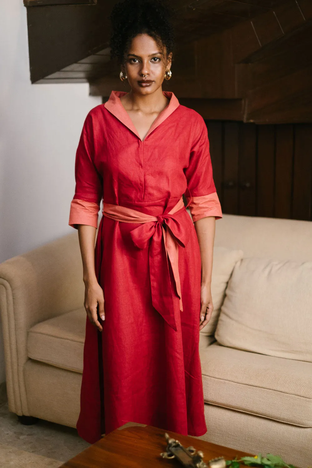 The Linen Flared Dress