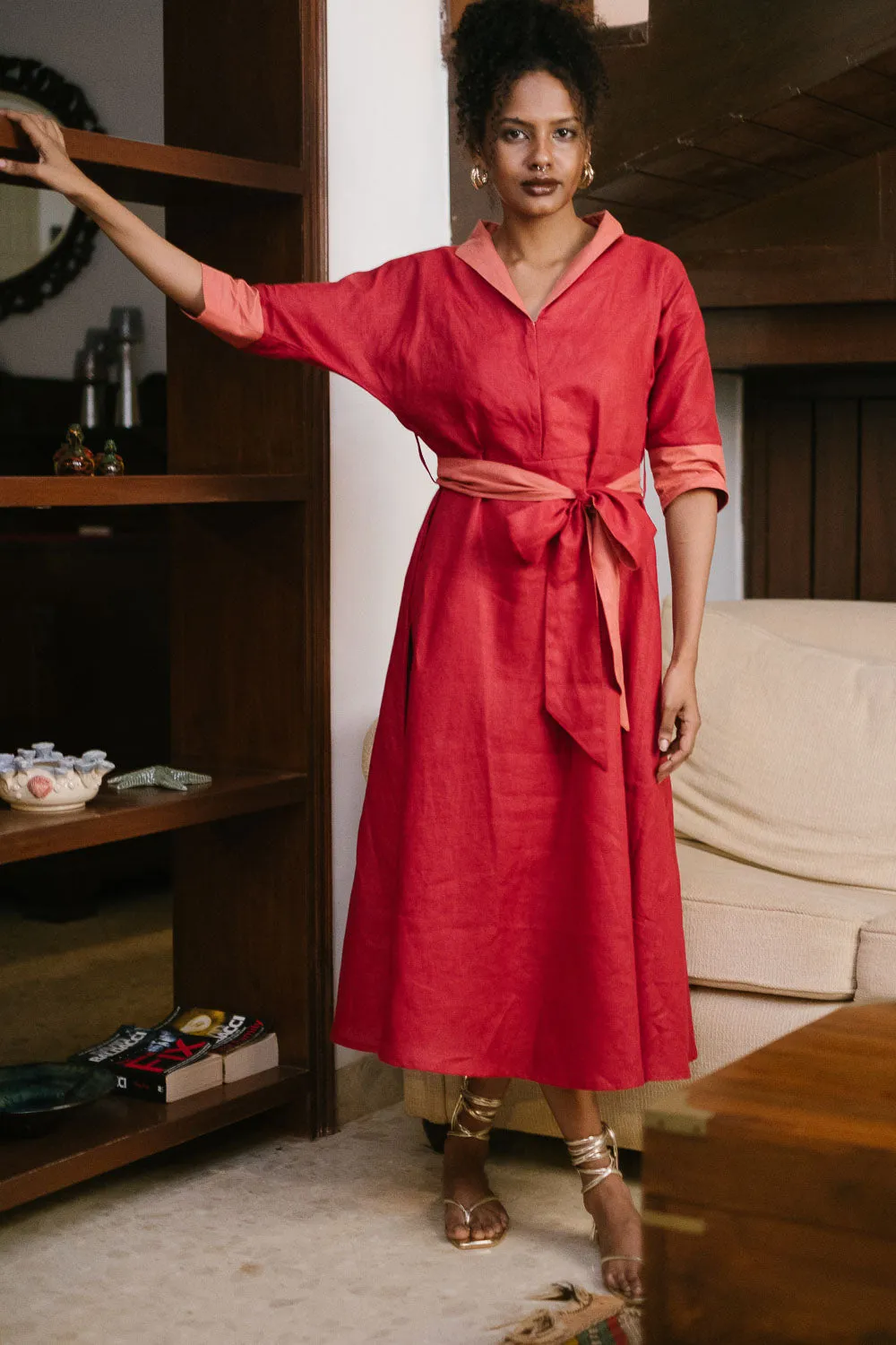 The Linen Flared Dress