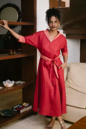 The Linen Flared Dress