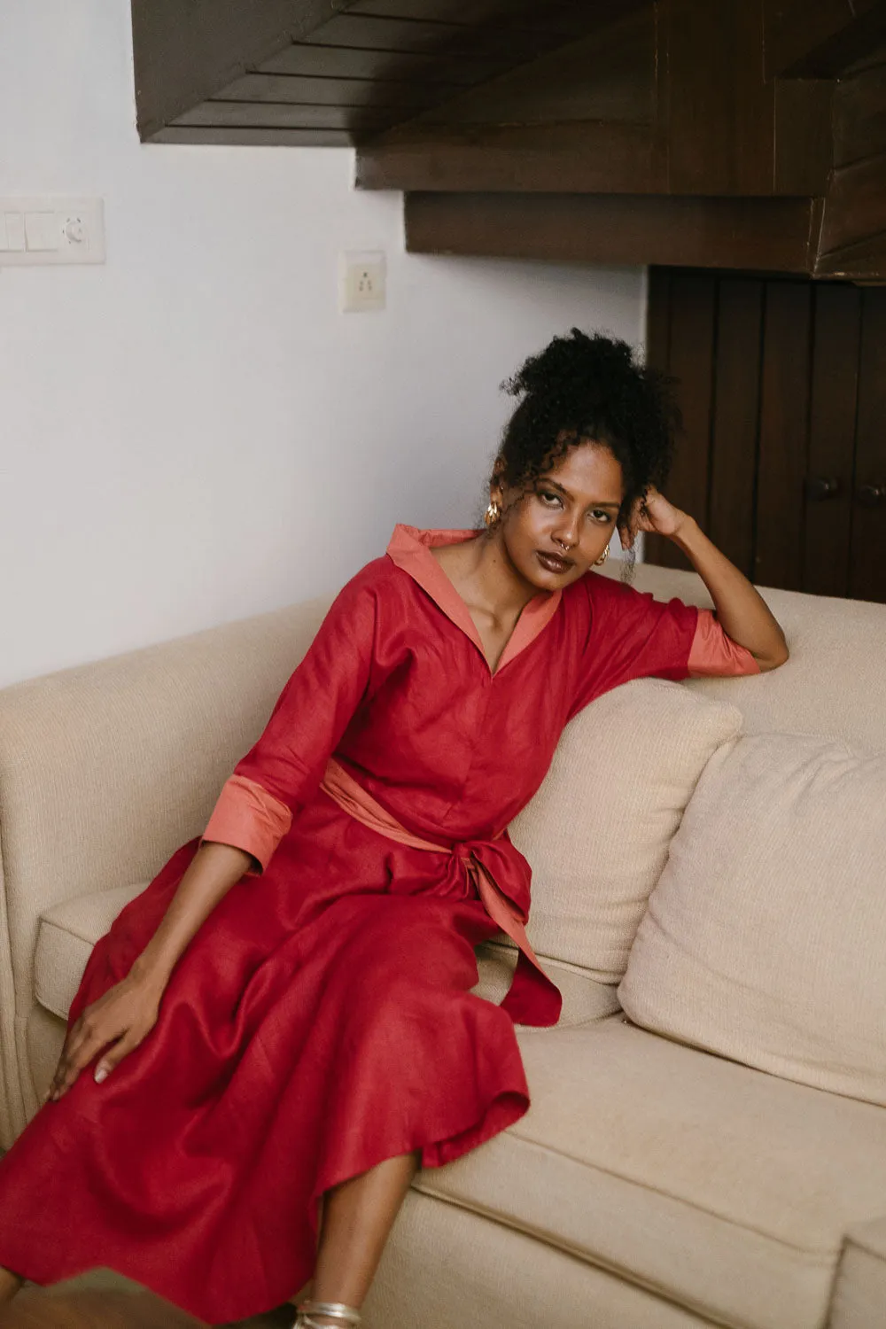 The Linen Flared Dress