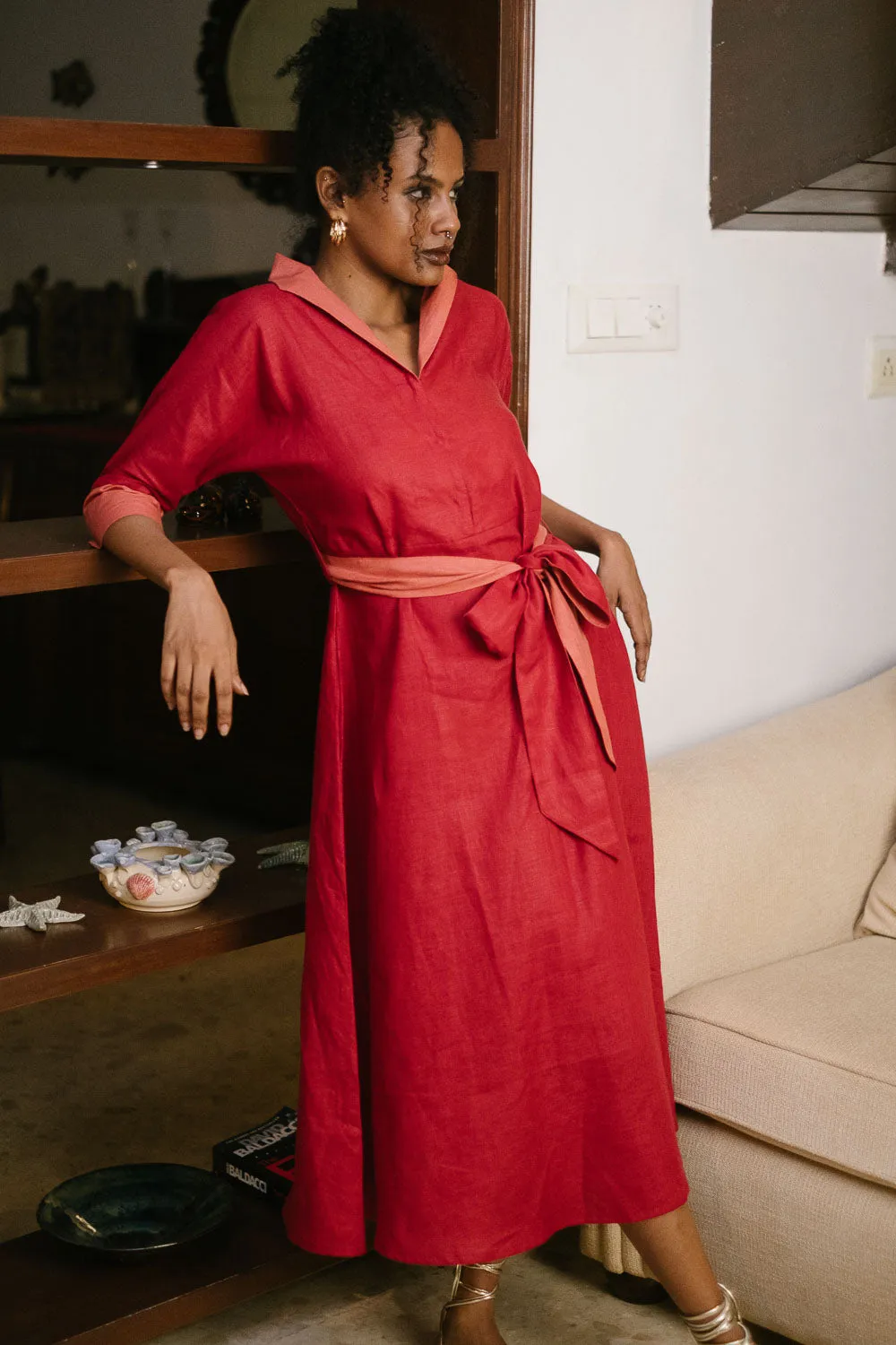 The Linen Flared Dress