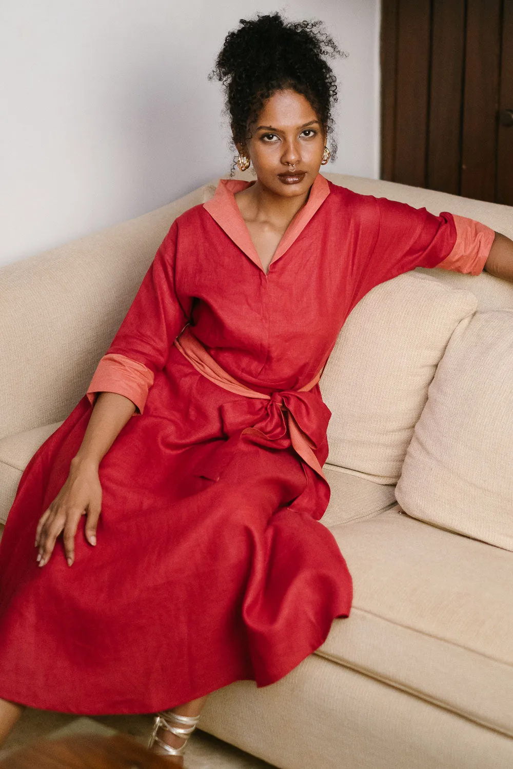 The Linen Flared Dress