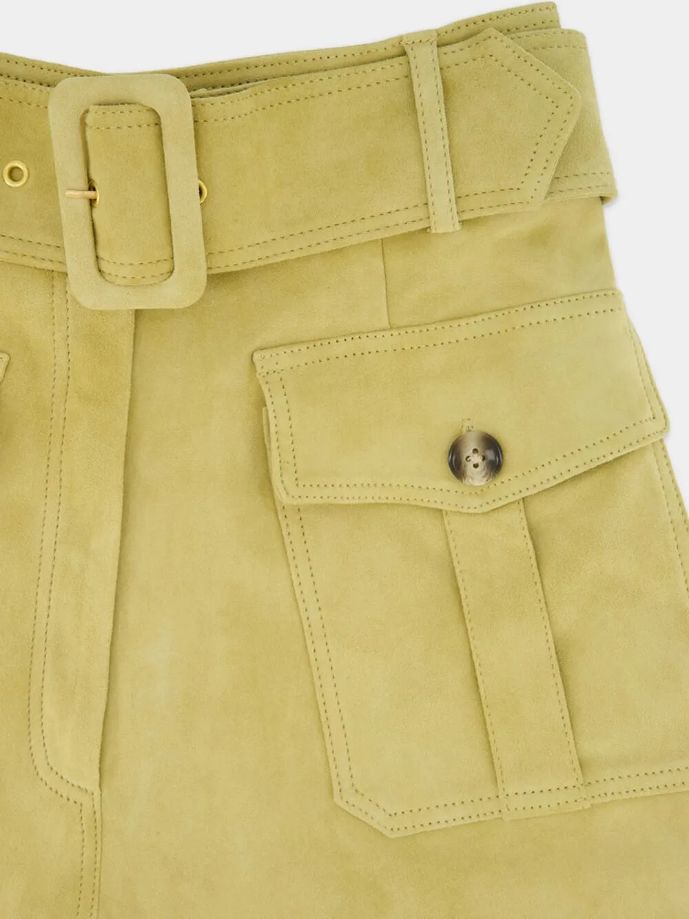 Topaz Leather Wide-Leg Pants