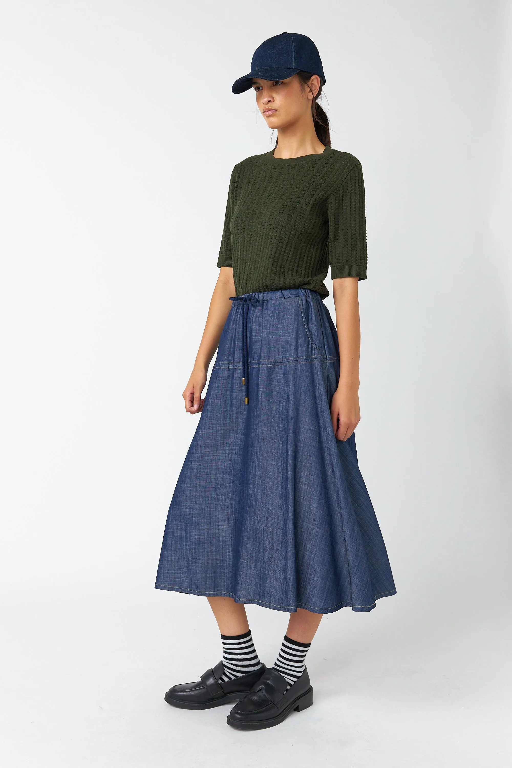 Traveller drawstring skirt