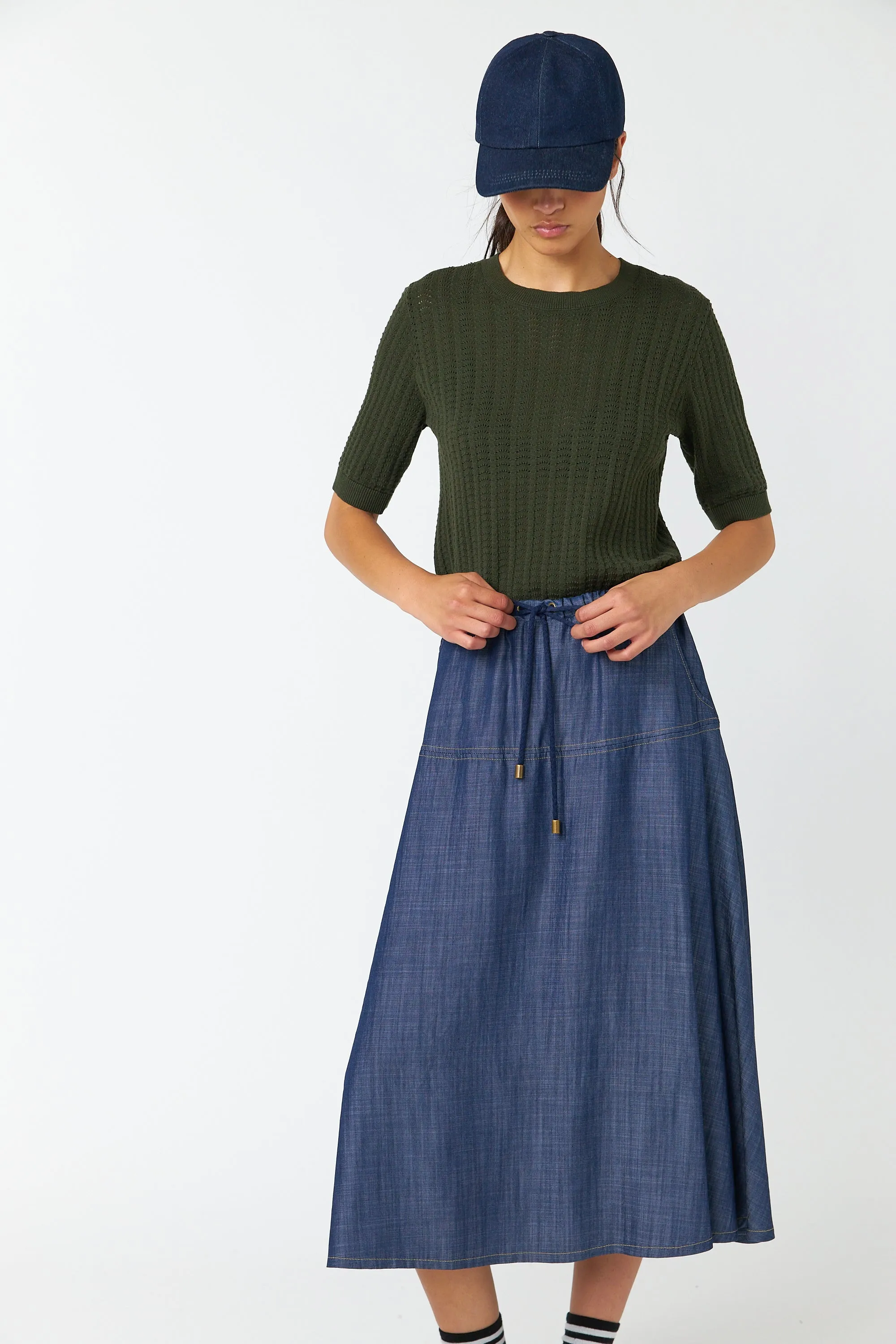 Traveller drawstring skirt
