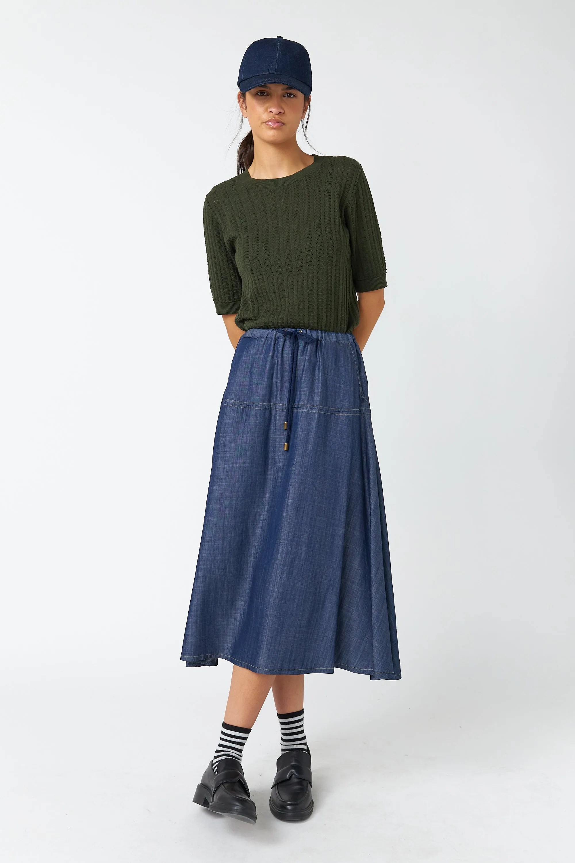 Traveller drawstring skirt