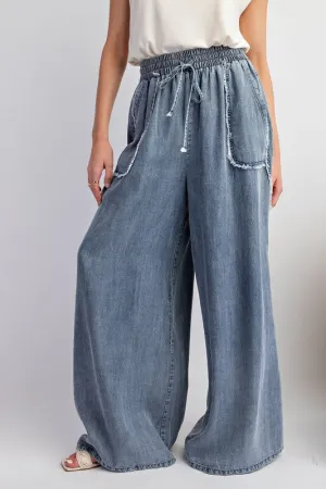 Truth Is Washed Chambray Loose Pants