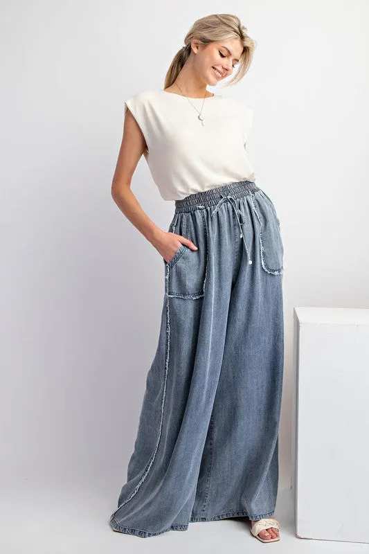 Truth Is Washed Chambray Loose Pants