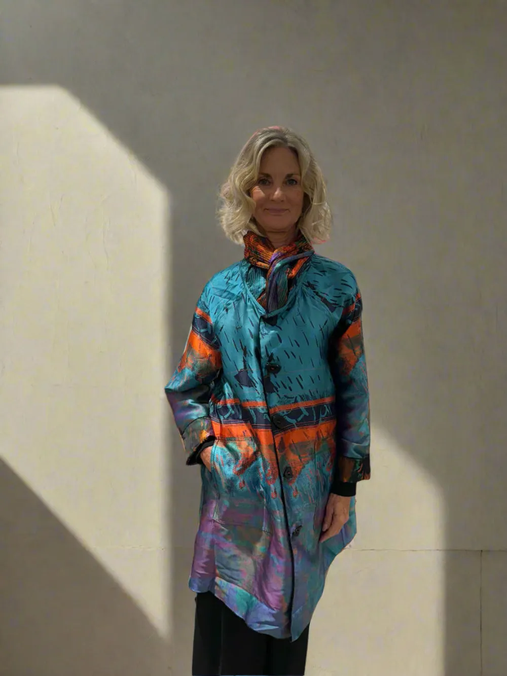 UbU Jackets  Reversible Print Coat 1428B FLST