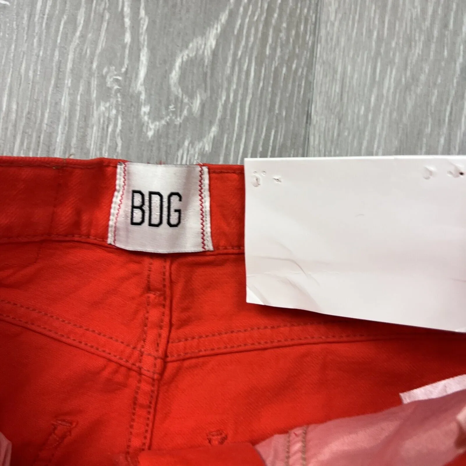 Urban Outfitters BDG Womens High & Wide Orange Jeans Size 27 (New)