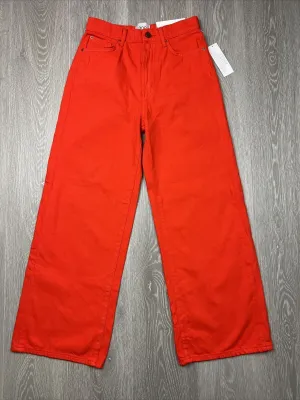 Urban Outfitters BDG Womens High & Wide Orange Jeans Size 27 (New)