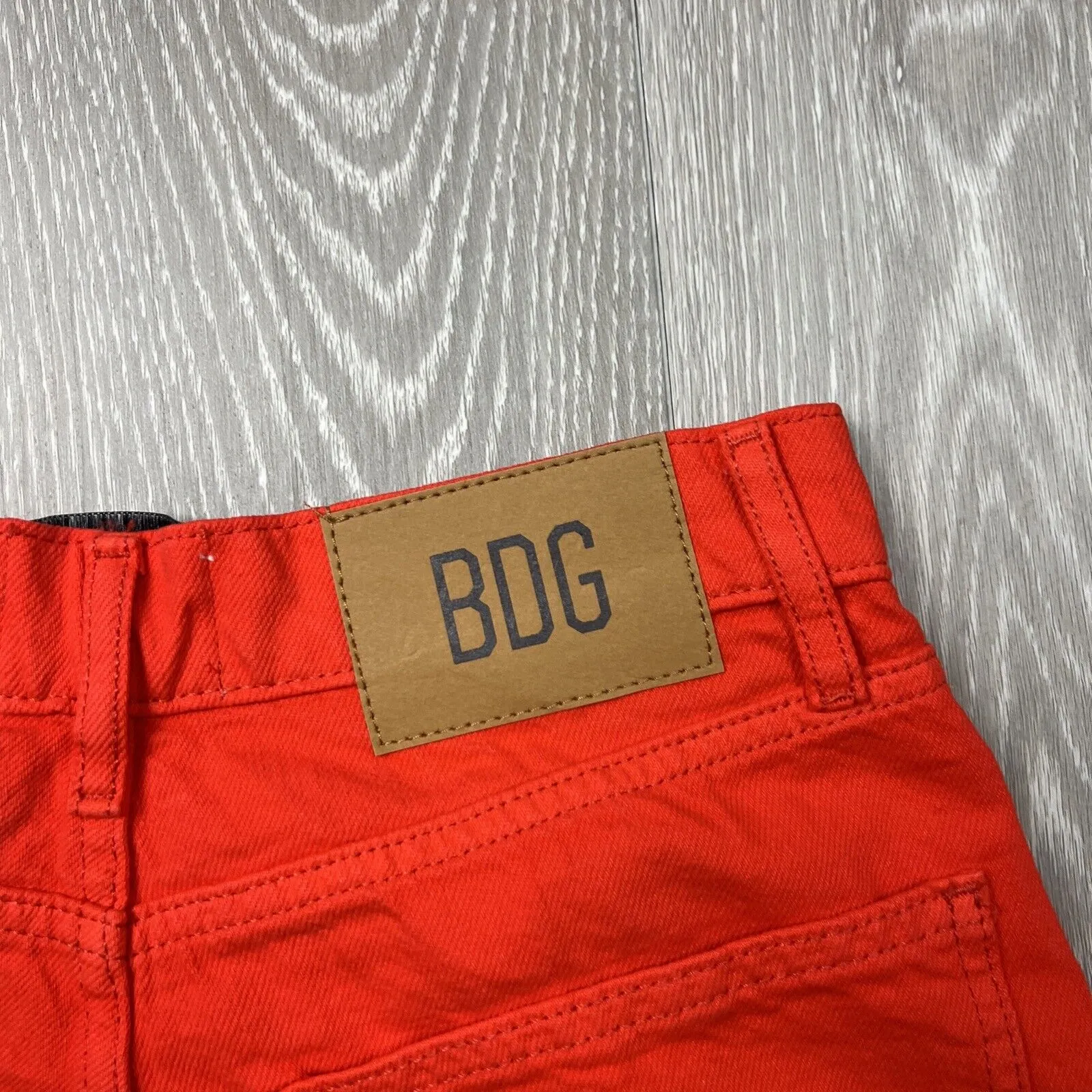 Urban Outfitters BDG Womens High & Wide Orange Jeans Size 27 (New)