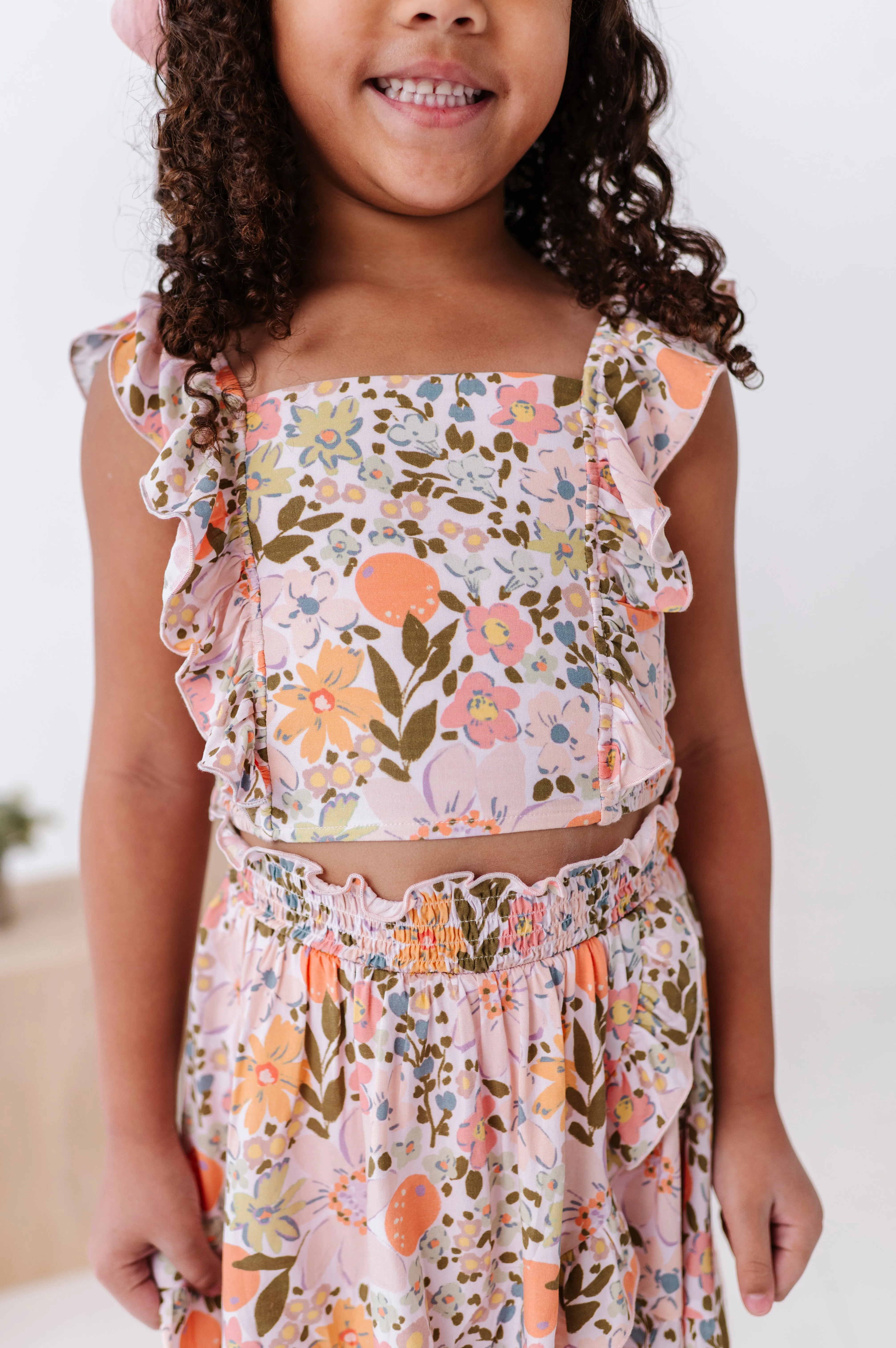 Vintage Blooms | Ruffle Tank   Skort Set