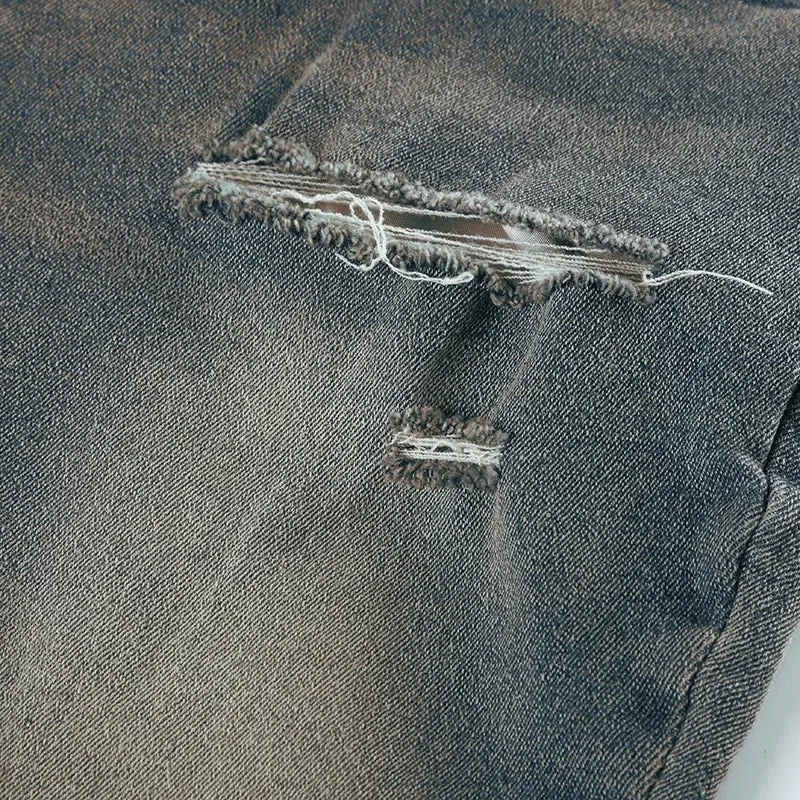 Wide Leg Denim Pants